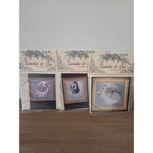 Lavender & Lace Victorian Designs Angel‎ Cross Stitch Patterns Lot of 3